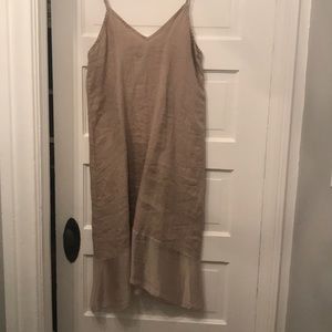 Linen and silk summer dress